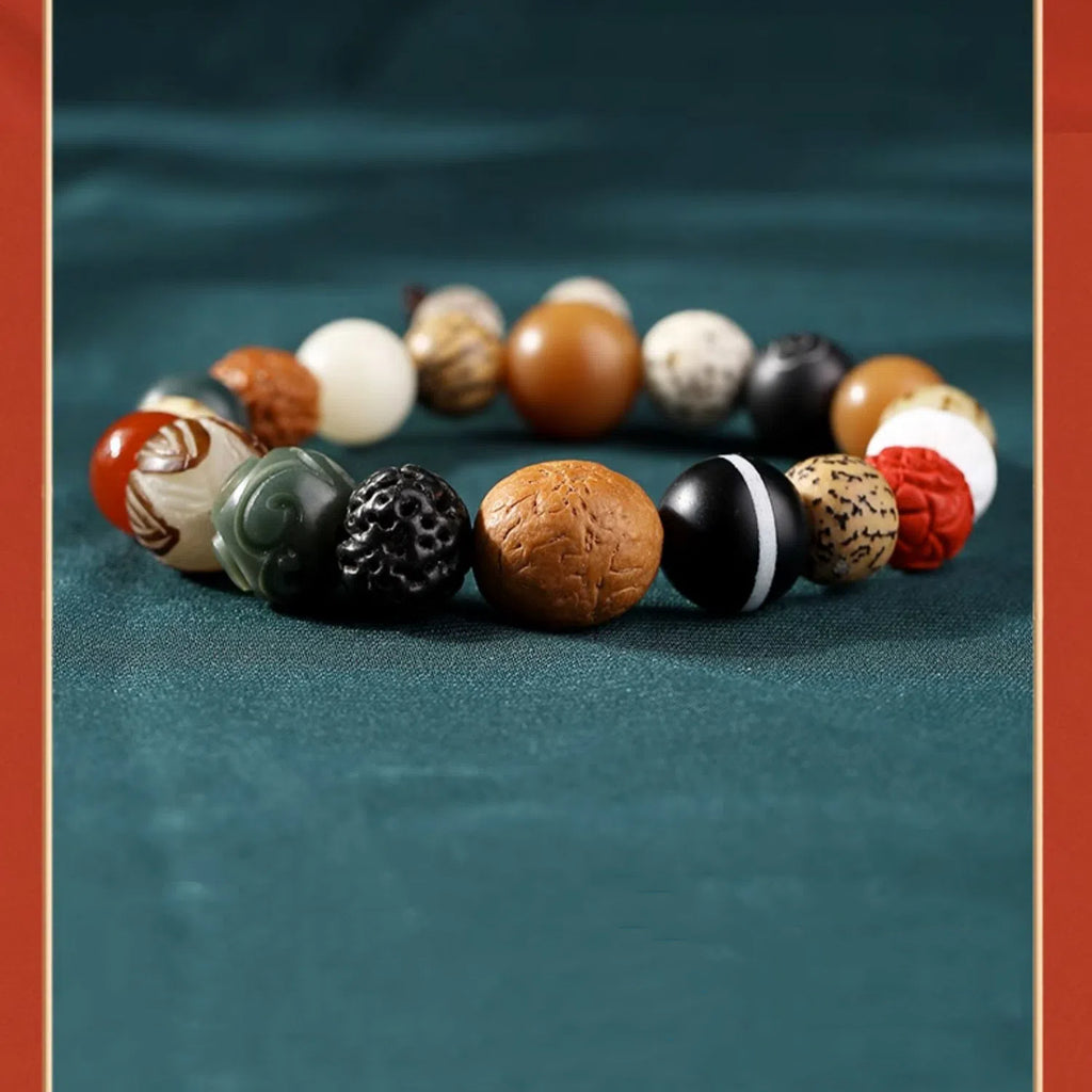 Eighteen Seeds Duobao Bodhi Bracelet As A Gift For Your Girlfriend On Chinese Valentine's Day In The Year Of Your Birth Year