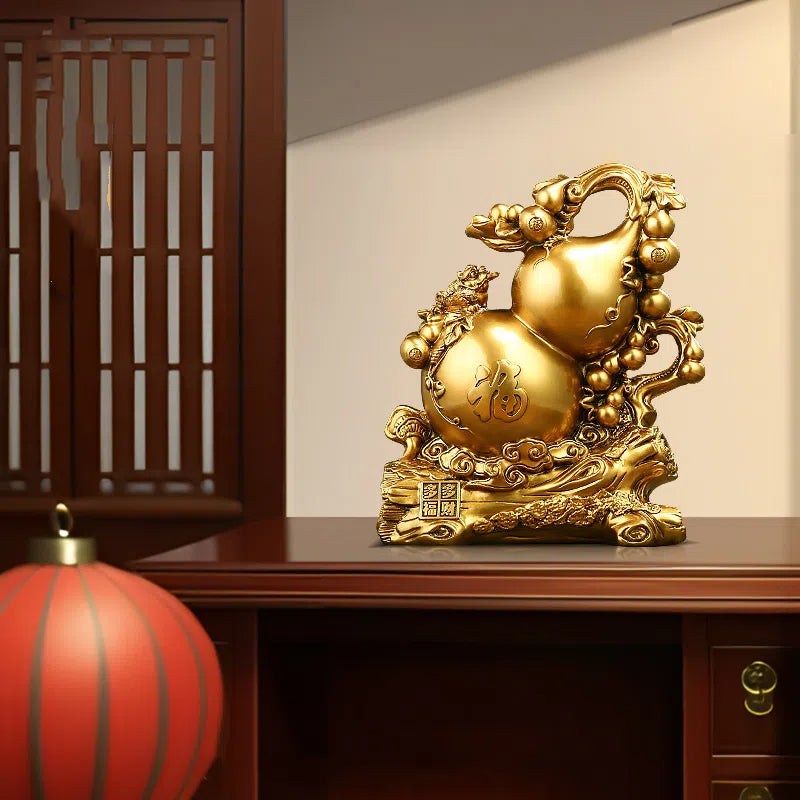 Duofu Duocai Gourd Decoration Home Living Room Entrance TV Cabinet Decoration housewarming New Home Gift Baifu Linmen