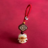Bodhi Lucky Cat Car Keychain Small Pendant Men's and Women's Keychain Ring Hanging Pendant