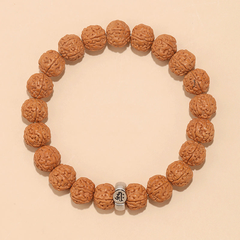 Rudraksha Bodhi Bracelet for Men and Women Buddhist Beads Single Circle Zodiac Year Bracelet