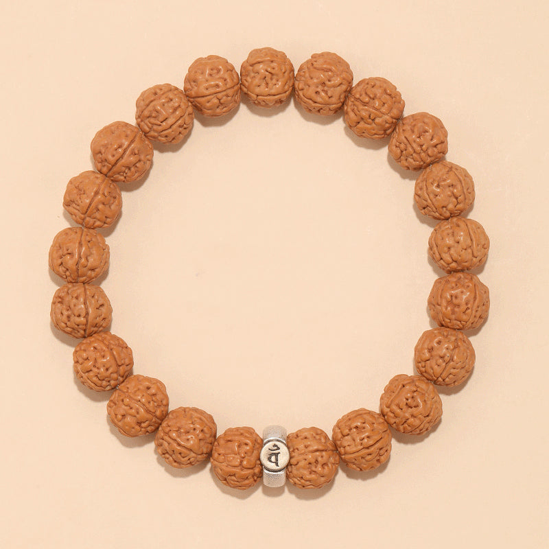 Rudraksha Bodhi Bracelet for Men and Women Buddhist Beads Single Circle Zodiac Year Bracelet