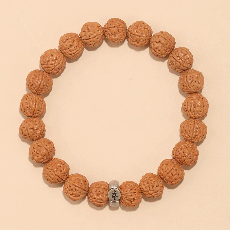 Rudraksha Bodhi Bracelet for Men and Women Buddhist Beads Single Circle Zodiac Year Bracelet