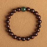Natural Small Leaf Red Sandalwood Bracelets For Men And Women Sandalwood Buddha Beads Phoebe Bracelets Hetian Jade Ornaments