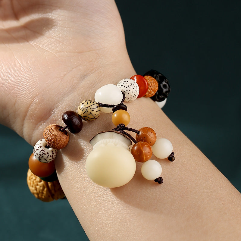 Eighteen Seeds Duobao Bodhi Bracelet As A Gift For Your Girlfriend On Chinese Valentine's Day In The Year Of Your Birth Year