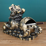 Lucky Pixiu Ashtray For Home Living Room High-End Light Luxury Creative Copper Office Ornaments