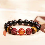 Lucky Year Beads Red Agate Cinnabar Bracelet Twelve Zodiac Gift Bracelet