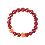 Cinnabar Bracelet Women's Pumpkin Agate Transfer Bead Bracelet Zodiac Year Gift