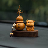 Twelve Zodiac Cultural Playthings Gourd Ornaments Desktop Decorations High-End Car Ornaments Creative Crafts