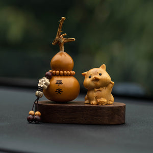 Twelve Zodiac Cultural Playthings Gourd Ornaments Desktop Decorations High-End Car Ornaments Creative Crafts