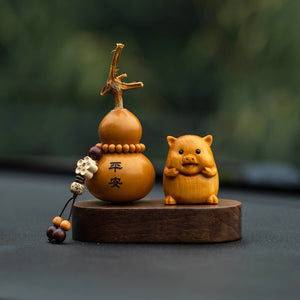 Twelve Zodiac Cultural Playthings Gourd Ornaments Desktop Decorations High-End Car Ornaments Creative Crafts