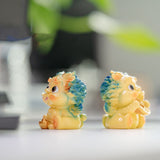 Colorful Lucky Pixiu Resin Desktop Ornaments Cute Car Crafts