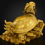 Copper Dragon Turtle Ornaments Dragon Turtle Living Room Entrance Decoration l Dragon Turtle Baxia Crafts