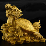 Copper Dragon Turtle Ornaments Dragon Turtle Living Room Entrance Decoration l Dragon Turtle Baxia Crafts