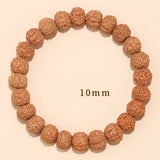 Rudraksha Bodhi Bracelet for Men and Women Buddhist Beads Single Circle Zodiac Year Bracelet