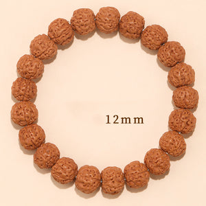 Rudraksha Bodhi Bracelet for Men and Women Buddhist Beads Single Circle Zodiac Year Bracelet