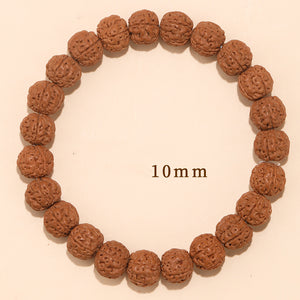 Rudraksha Bodhi Bracelet for Men and Women Buddhist Beads Single Circle Zodiac Year Bracelet