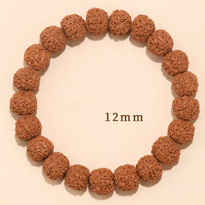 Rudraksha Bodhi Bracelet for Men and Women Buddhist Beads Single Circle Zodiac Year Bracelet