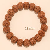 Rudraksha Bodhi Bracelet for Men and Women Buddhist Beads Single Circle Zodiac Year Bracelet