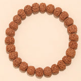 Rudraksha Bodhi Bracelet for Men and Women Buddhist Beads Single Circle Zodiac Year Bracelet