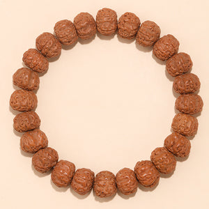 Rudraksha Bodhi Bracelet for Men and Women Buddhist Beads Single Circle Zodiac Year Bracelet