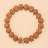 Rudraksha Bodhi Bracelet for Men and Women Buddhist Beads Single Circle Zodiac Year Bracelet