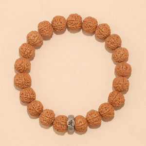 Rudraksha Bodhi Bracelet for Men and Women Buddhist Beads Single Circle Zodiac Year Bracelet