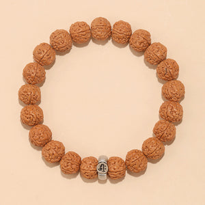 Rudraksha Bodhi Bracelet for Men and Women Buddhist Beads Single Circle Zodiac Year Bracelet