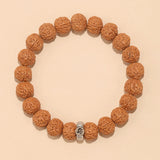 Rudraksha Bodhi Bracelet for Men and Women Buddhist Beads Single Circle Zodiac Year Bracelet