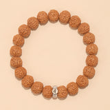 Rudraksha Bodhi Bracelet for Men and Women Buddhist Beads Single Circle Zodiac Year Bracelet