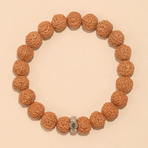 Rudraksha Bodhi Bracelet for Men and Women Buddhist Beads Single Circle Zodiac Year Bracelet