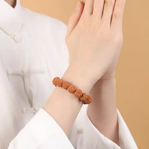 Rudraksha Bodhi Bracelet for Men and Women Buddhist Beads Single Circle Zodiac Year Bracelet