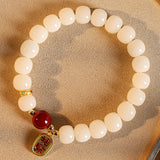 Cat Claw White Jade Bodhi Root Bracelet Buddha Bead Prayer Bead Bodhi Seeds Cultural Play Bracelet