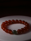 Natural Red Agate Hetian Jade Bracelet For Men And Women Light Luxury And Exquisite Jade Crystal Beads Bracelet