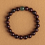 Natural Small Leaf Red Sandalwood Bracelets For Men And Women Sandalwood Buddha Beads Phoebe Bracelets Hetian Jade Ornaments